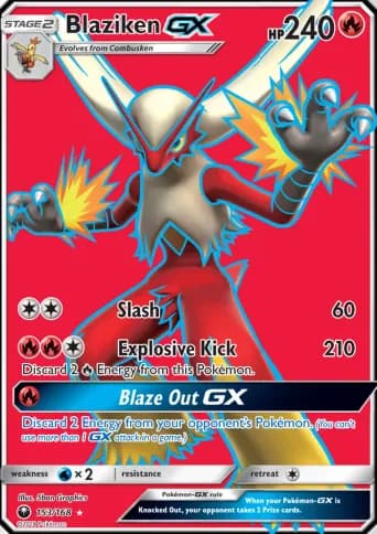 Blaziken GX Pokémon card #153