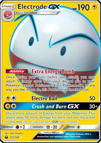 Electrode GX Pokémon card #155
