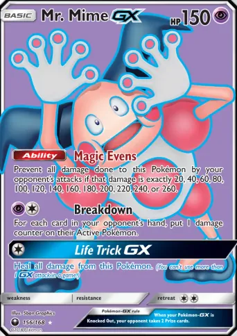 Mr. Mime GX Pokémon card #156