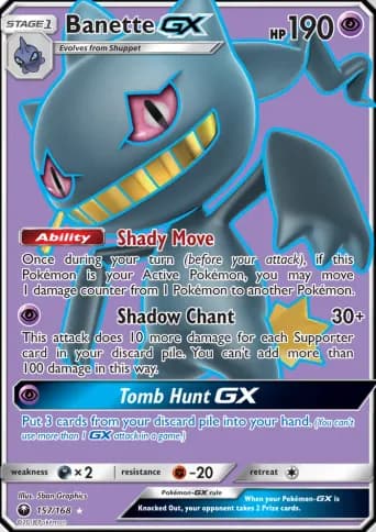 Banette GX Pokémon card #157