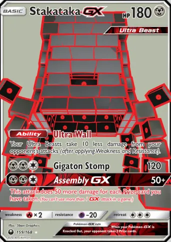 Stakataka GX Pokémon card #159
