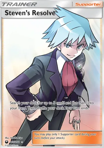 Steven’s Resolve Pokémon card #165
