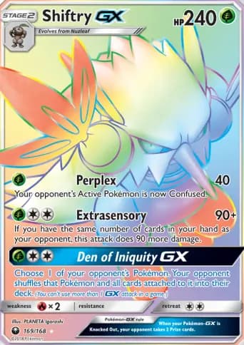 Shiftry GX Pokémon card #169