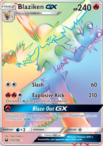 Blaziken GX Pokémon card #170
