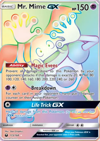 Mr. Mime GX Pokémon card #173