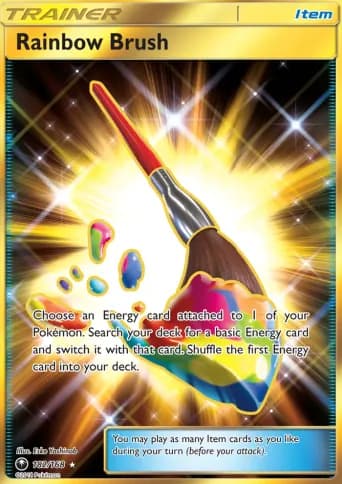 Rainbow Brush Pokémon card #182