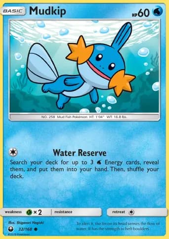 Mudkip Pokémon card #32
