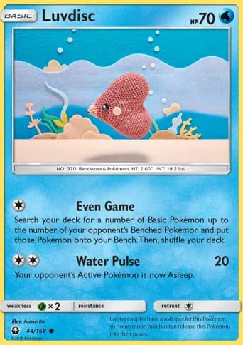 Luvdisc Pokémon card #44
