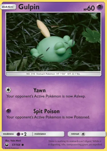 Gulpin Pokémon card #57