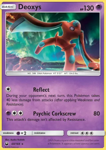 Deoxys Pokémon card #68