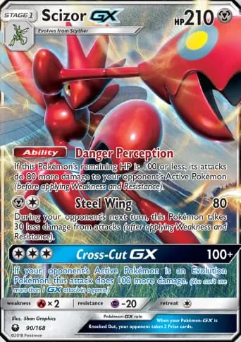 Scizor GX Pokémon card #90
