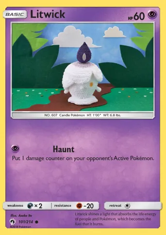 Litwick Pokémon card #101