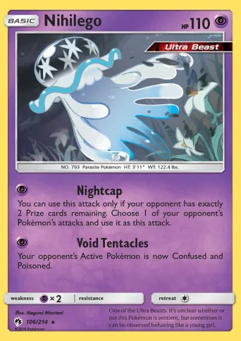 Nihilego Pokémon card #106