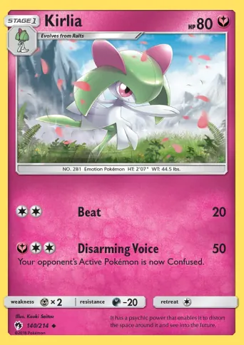 Kirlia Pokémon card #140
