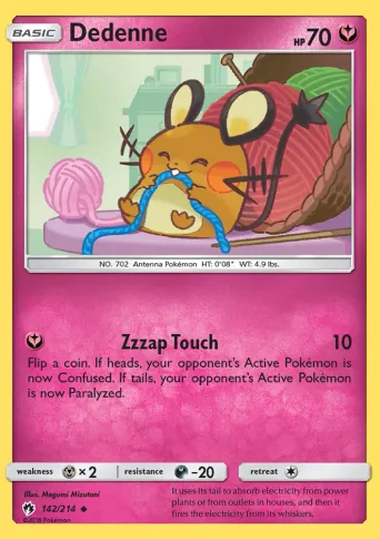 Dedenne Pokémon card #142