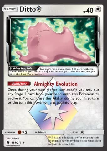 Ditto ◇ Pokémon card #154