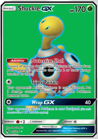 Shuckle GX Pokémon card #195