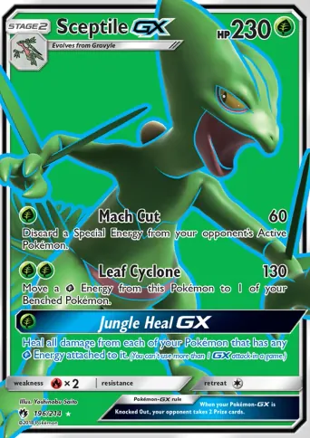 Sceptile GX Pokémon card #196