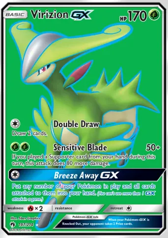 Virizion GX Pokémon card #197
