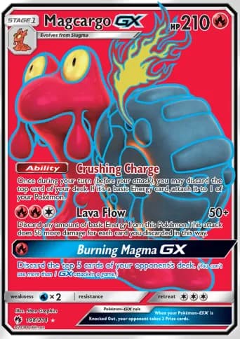 Magcargo GX Pokémon card #198
