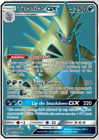 Tyranitar GX Pokémon card #203