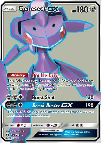 Genesect GX Pokémon card #204