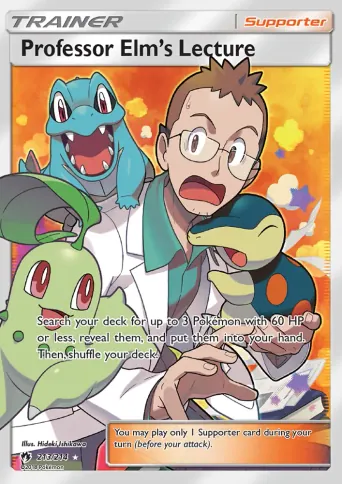 Professor Elm’s Lecture Pokémon card #213