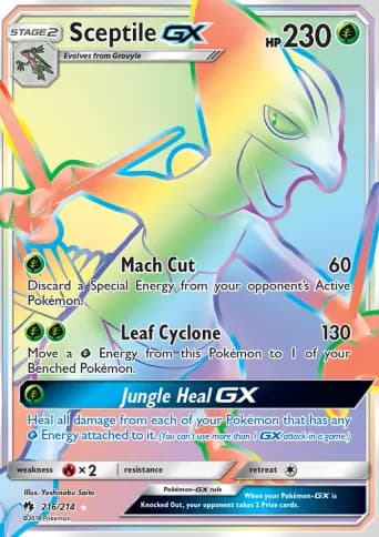 Sceptile GX Pokémon card #216