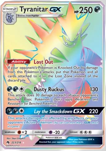 Tyranitar GX Pokémon card #223