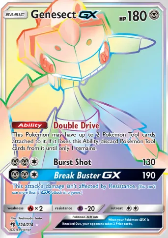 Genesect GX Pokémon card #224