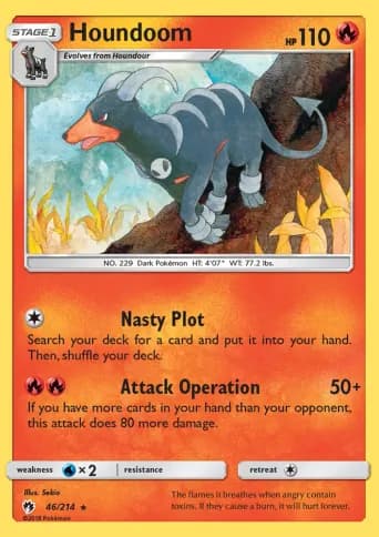 Houndoom Pokémon card #46