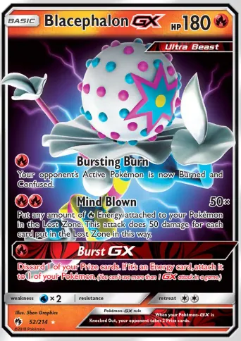 Blacephalon GX Pokémon card #52