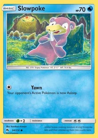 Slowpoke Pokémon card #54