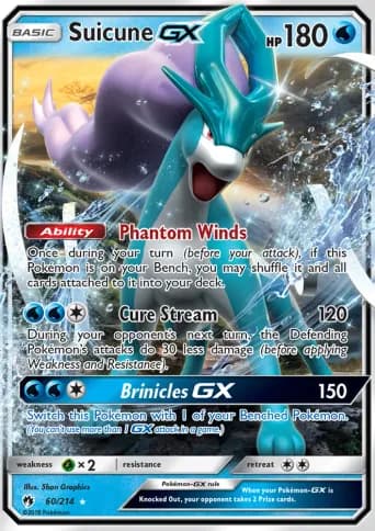 Suicune GX Pokémon card #60