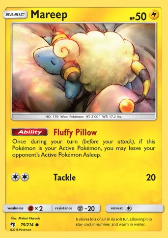Mareep Pokémon card #75
