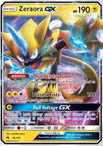 Zeraora GX Pokémon card #86