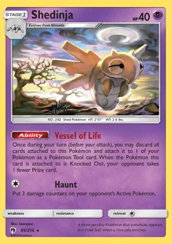 Shedinja Pokémon card #95