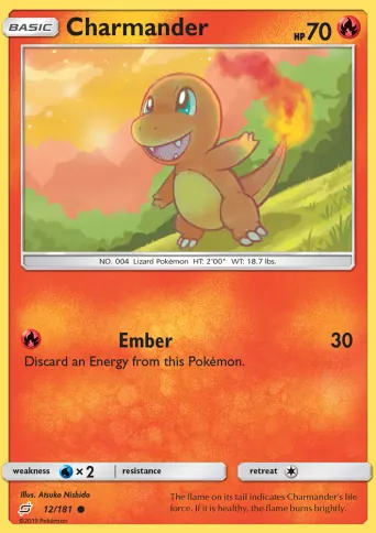 Charmander Pokémon card #12