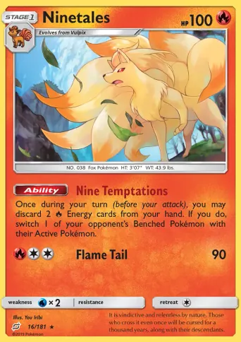 Ninetales Pokémon card #16