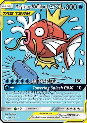 Magikarp & Wailord GX Pokémon card #161