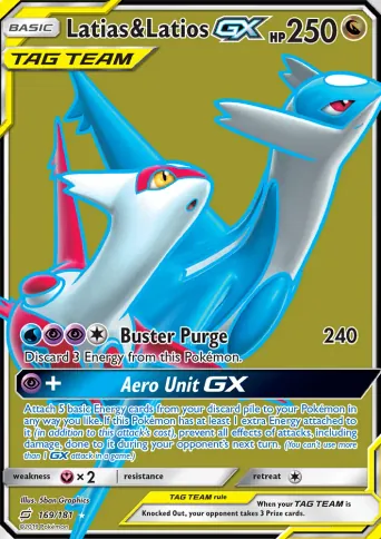 Latias & Latios GX Pokémon card #169