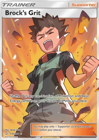 Brock’s Grit Pokémon card #172
