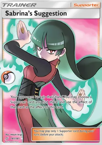 Sabrina’s Suggestion Pokémon card #181