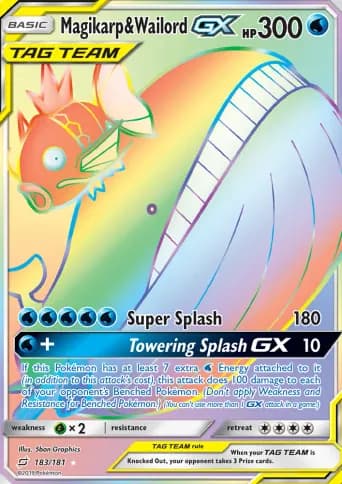 Magikarp & Wailord GX Pokémon card #183