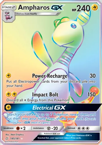Ampharos GX Pokémon card #185