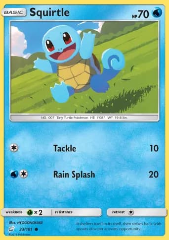 Squirtle Pokémon card #23