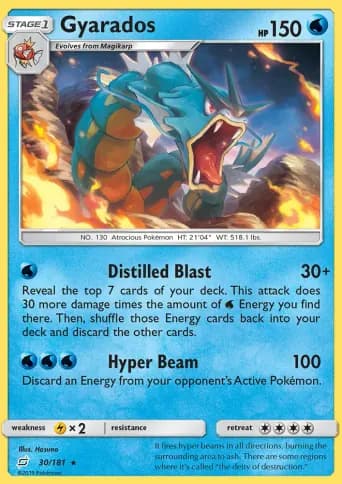 Gyarados Pokémon card #30