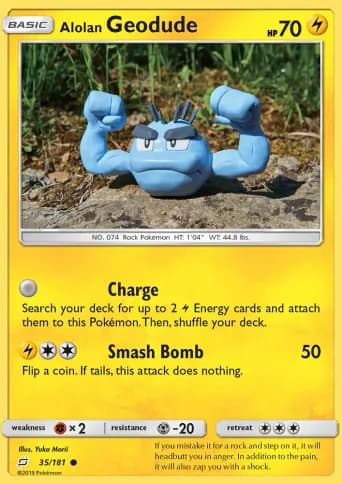 Alolan Geodude Pokémon card #35