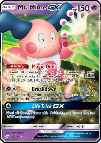 Mr. Mime GX Pokémon card #67