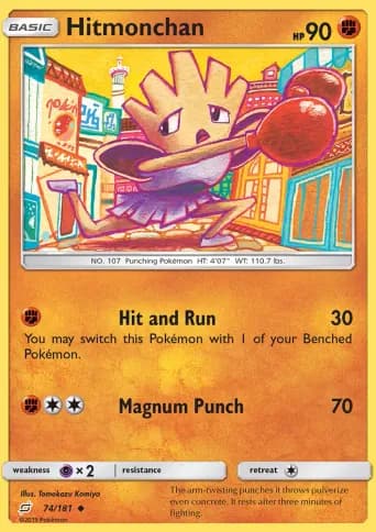 Hitmonchan Pokémon card #74